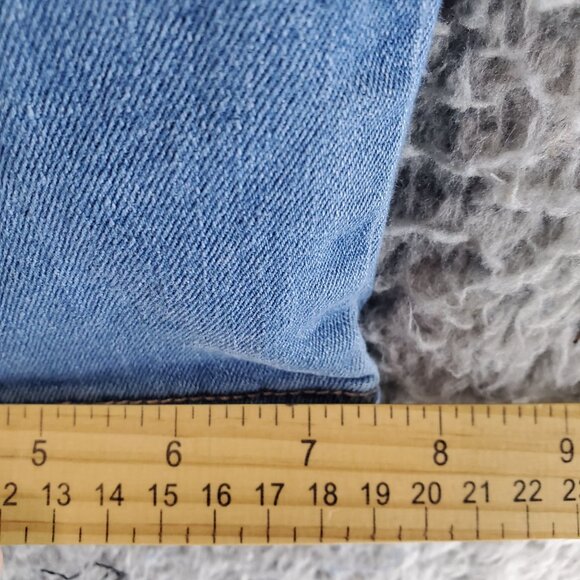 Nicole Miller Jean Womens 10 Blue High Rise Kick Boot Stretch Denim Cropped - Picture 10 of 13